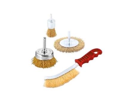 Kit de Cepillos / Gratas Vastago 4 Piezas