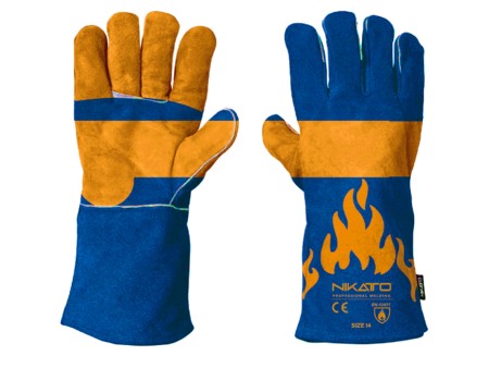 Welder Gloves Blue/Orange