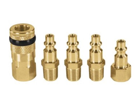 Brass Coupling and Quick Connectors Set - 5 pcs