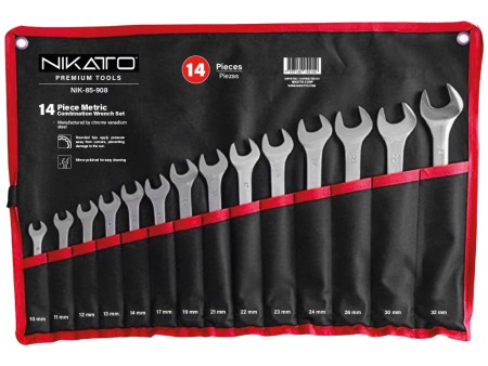 Metric Combination Wrench Set- (14 pcs)
