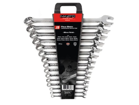 Metric Combination Wrench Set (15pcs)