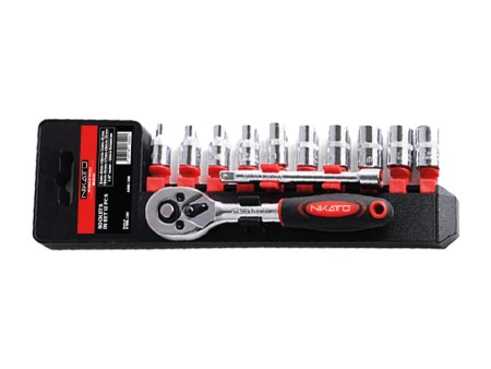 Sockets in set (12pcs) 1/4”